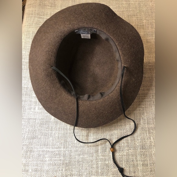 SAN DIEGO HAT COMPANY BROWN 100% WOOL HAT - Picture 8 of 10